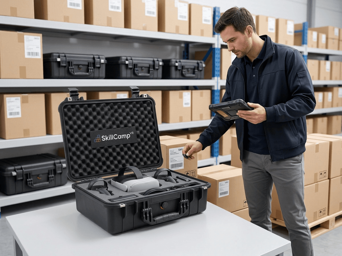 VR headset logistics