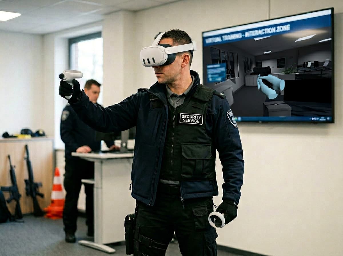 VR patrol simulation